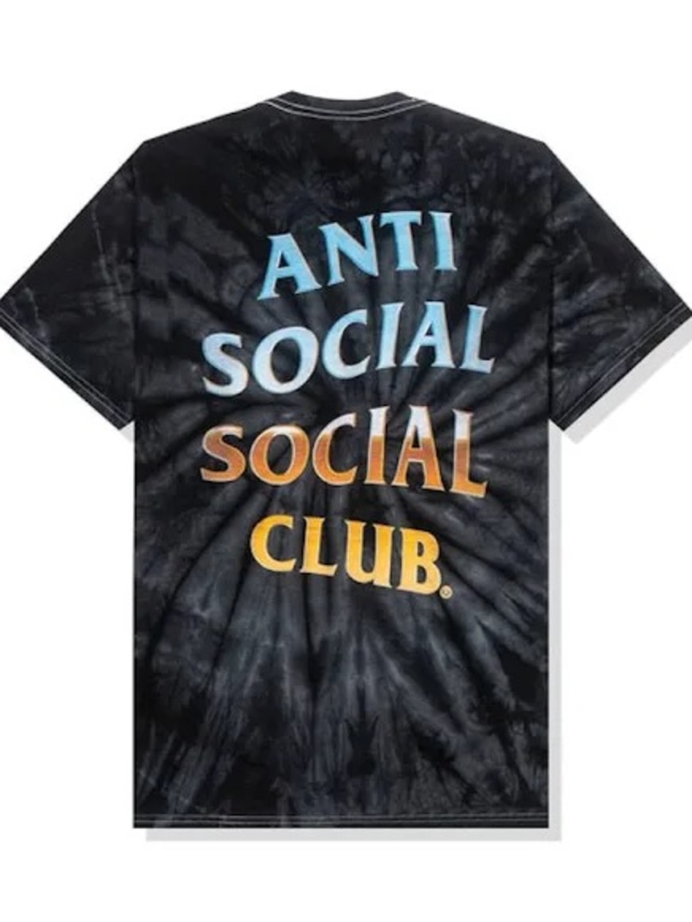Anti Social Social Club Thermal Internal Black Tie Dye Tee